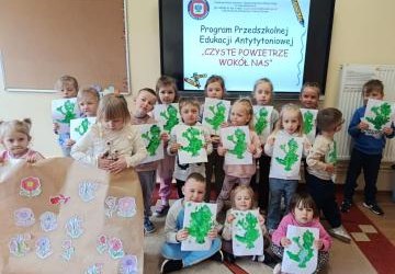 Realizacja zajęć w oddziale przedszkolnym w ramach Programu Przedszkolnej Edukacji Antytytoniowej „Czyste powietrze wokół nas”